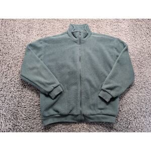 Urban Outfitters Jacket Womens Small Green Mint Sherpa Fleece Full Zip Outdoor